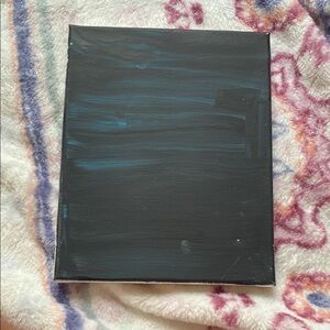Abstract Black and Blue Canvas Art